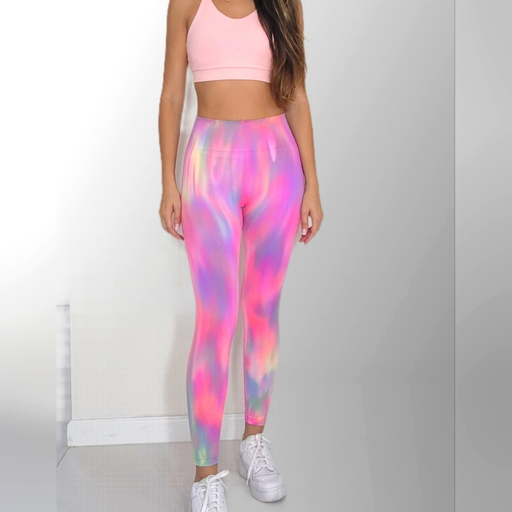 Pink printed Leggings